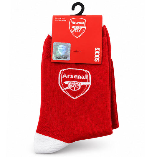 Arsenal FC 3pk Adults Fashion Socks Size 5-7