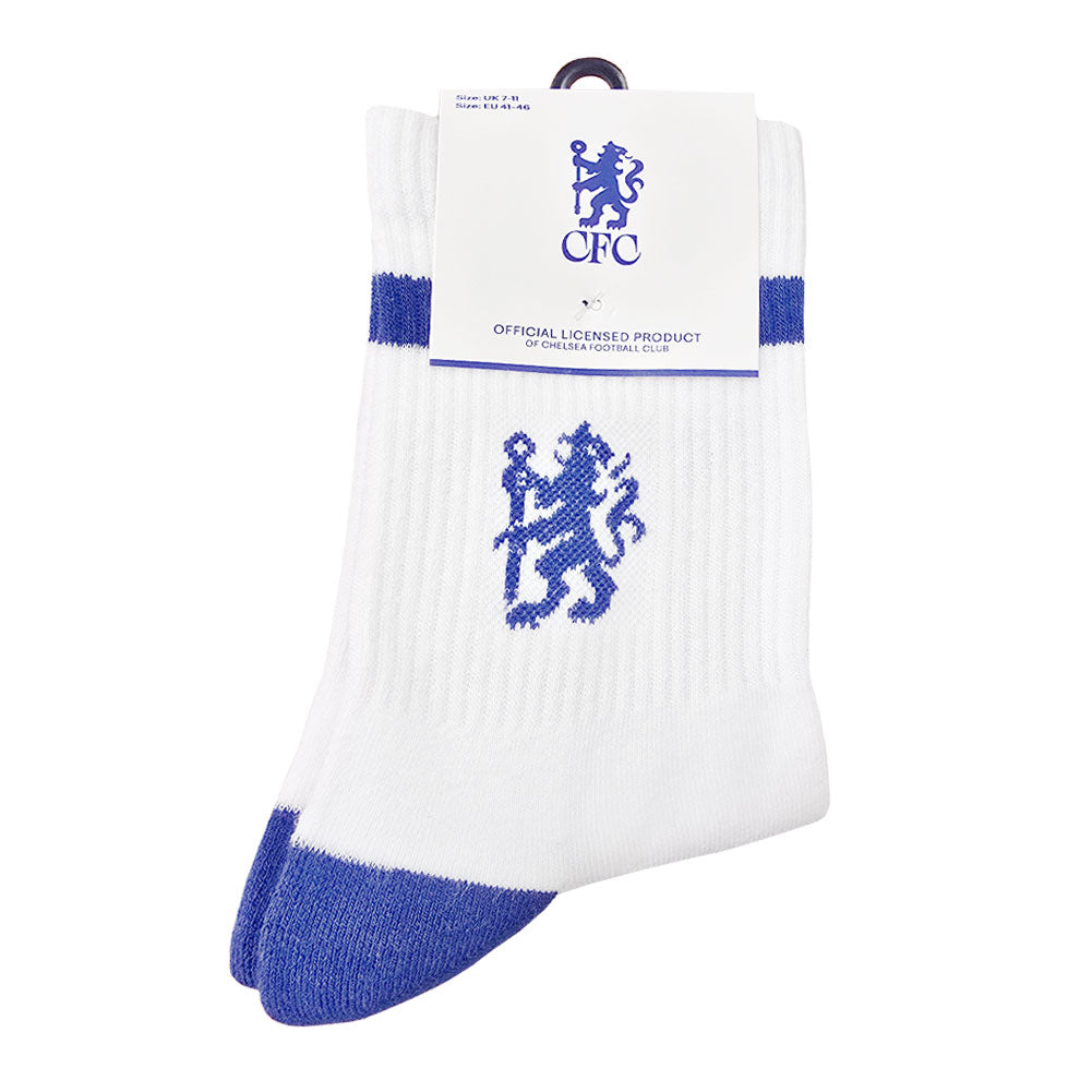 Chelsea FC 3pk Adults Sports Socks Size 6-11