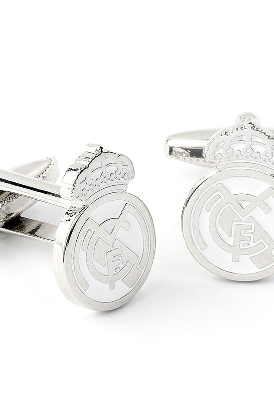 Real Madrid CF Silver Plated Formed Cufflinks