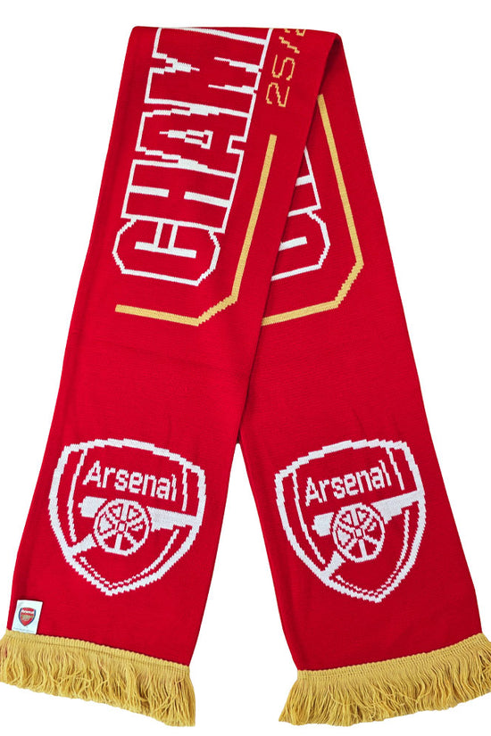 Arsenal FC Gold Premier League Champions Scarf