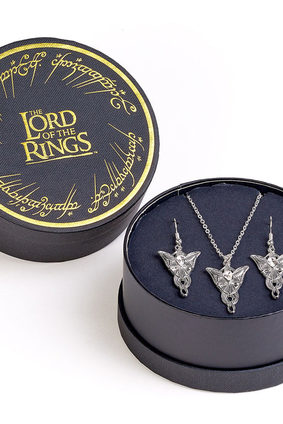 The Lord Of The Rings Evenstar Necklace & Earrings Gift Box
