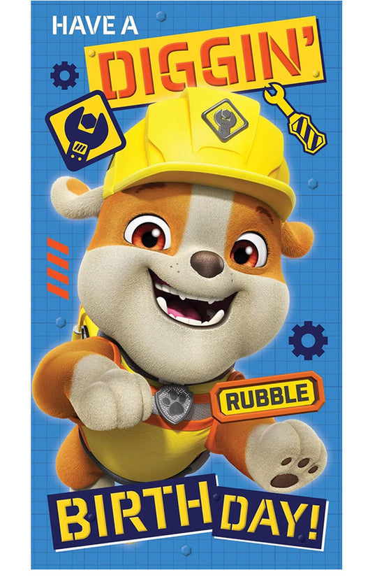Paw Patrol Birthday Card With Stickers