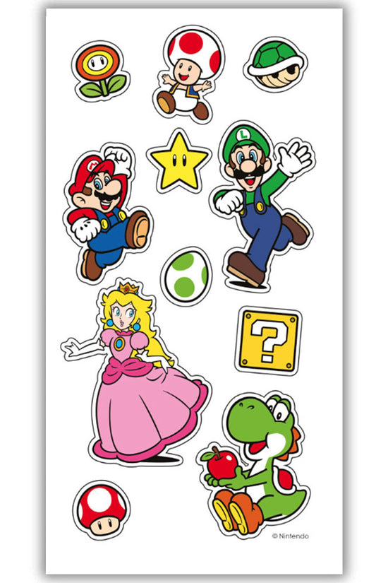 Super Mario Birthday Card With Stickers