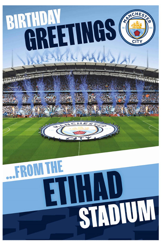 Manchester City FC Pop-Up Birthday Card