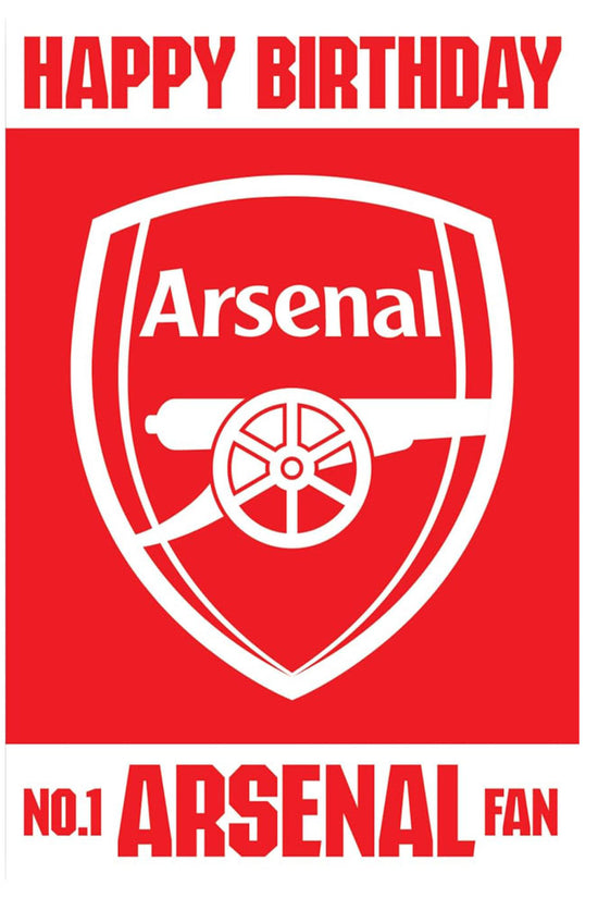 Arsenal FC 3D Lenticular Birthday Card