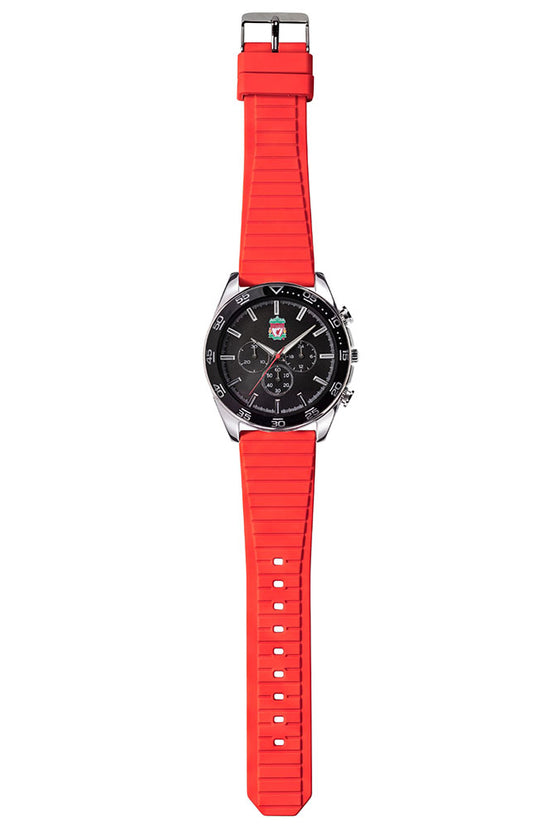 Liverpool FC Mens Silicone Strap Chronograph Watch