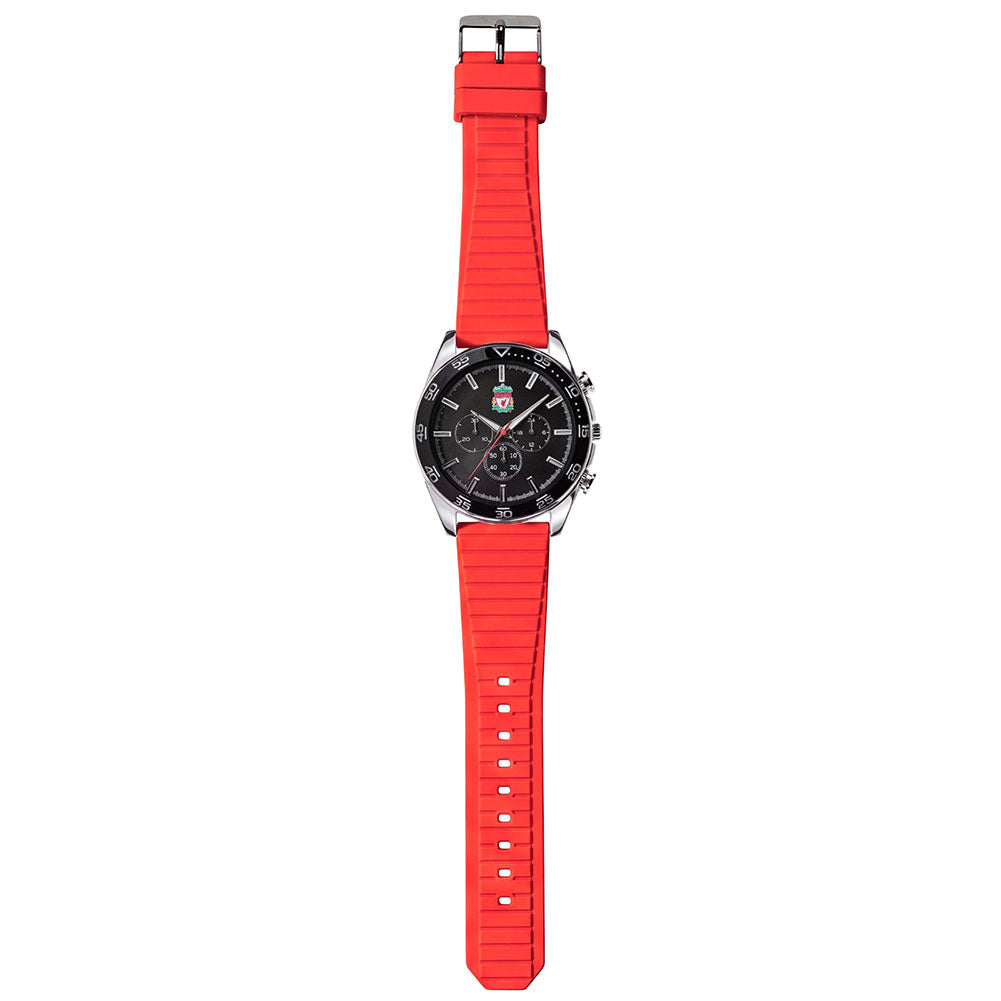 Liverpool FC Mens Silicone Strap Chronograph Watch