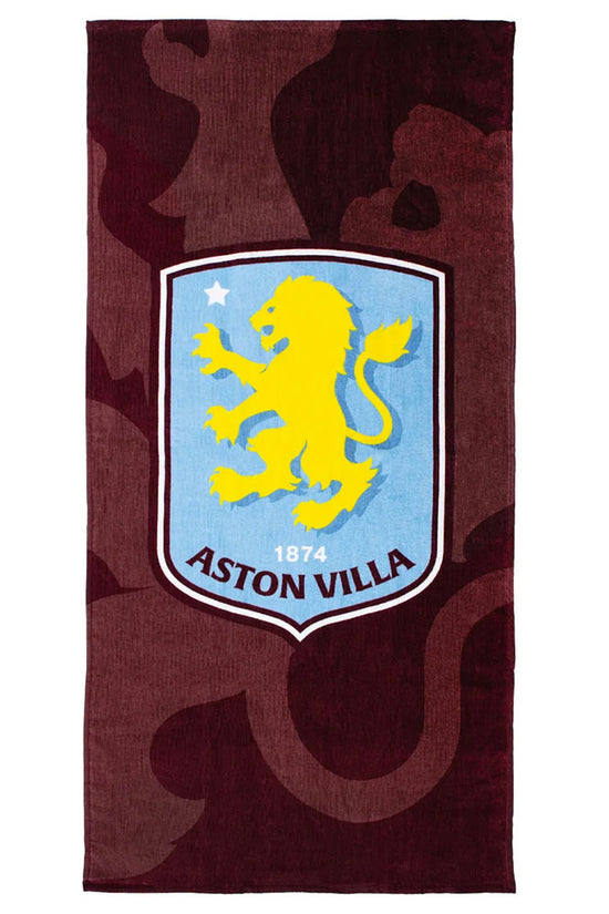 Aston Villa FC Shadow Crest Towel