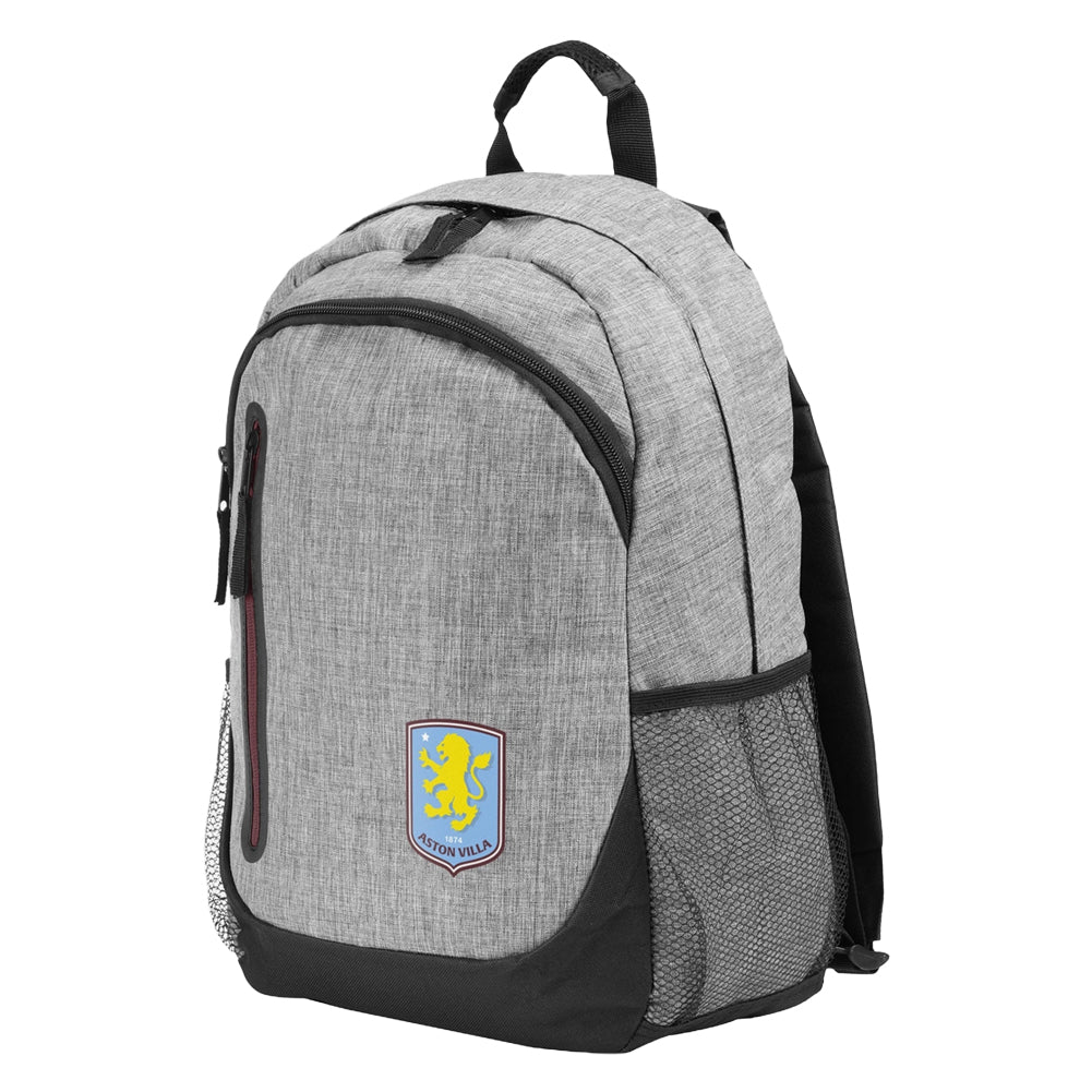 Aston Villa FC Heather Grey Backpack