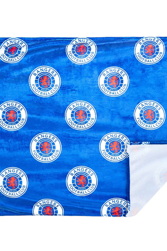 Rangers FC Multi Crest Fleece Blanket