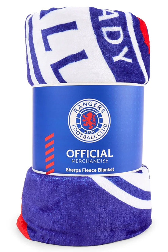 Rangers FC Geo Sherpa Fleece Blanket