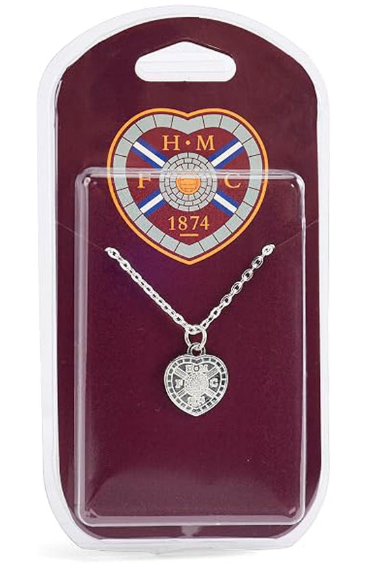 Hearts FC Silver Plated Pendant & Chain