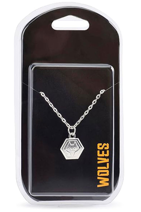 Wolverhampton Wanderers FC Silver Plated Pendant & Chain