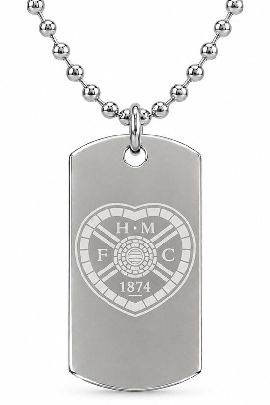 Hearts FC Engraved Dog Tag & Chain