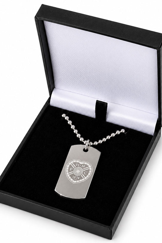 Hearts FC Engraved Dog Tag & Chain