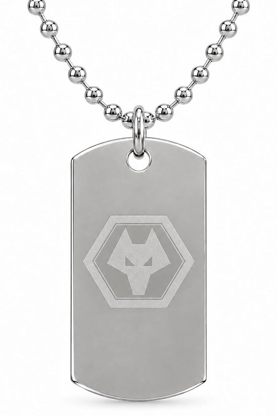 Wolverhampton Wanderers FC Engraved Dog Tag & Chain