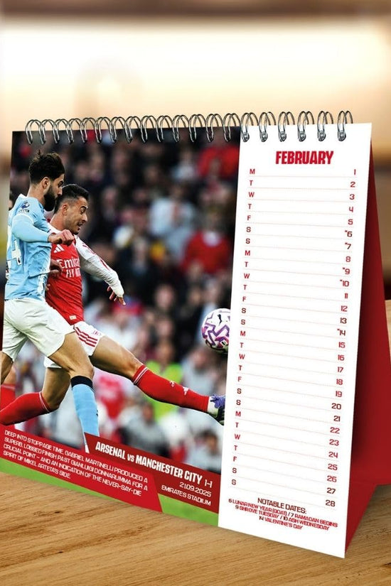 Arsenal FC Desktop Calendar 2027