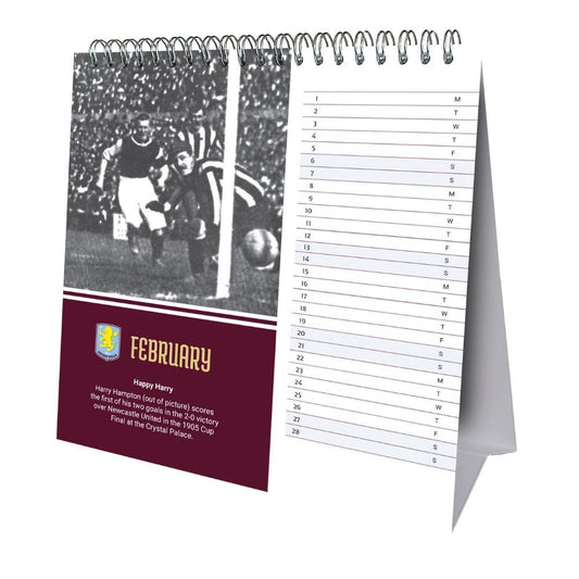 Aston Villa FC Desktop Calendar 2027