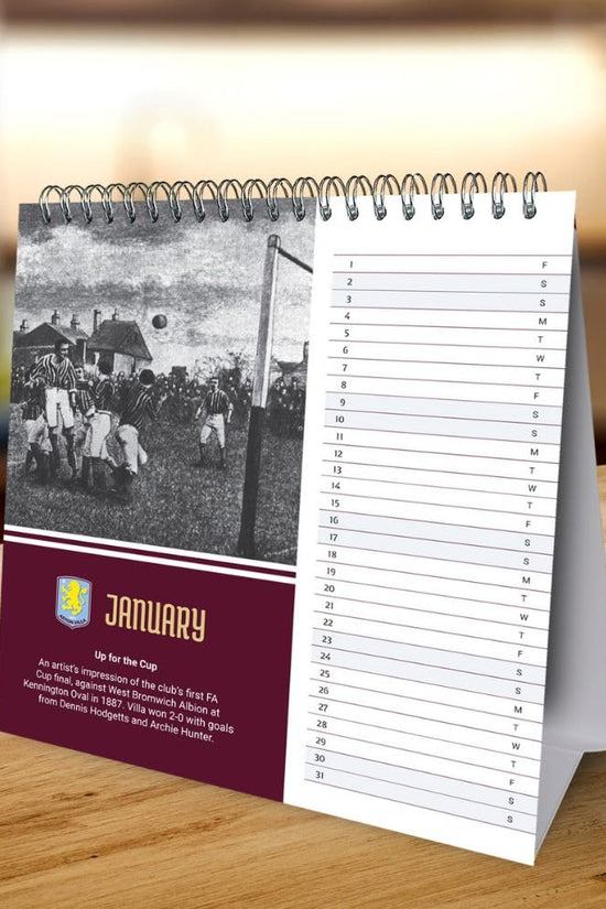 Aston Villa FC Desktop Calendar 2027