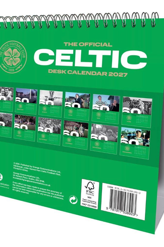 Celtic FC Desktop Calendar 2027