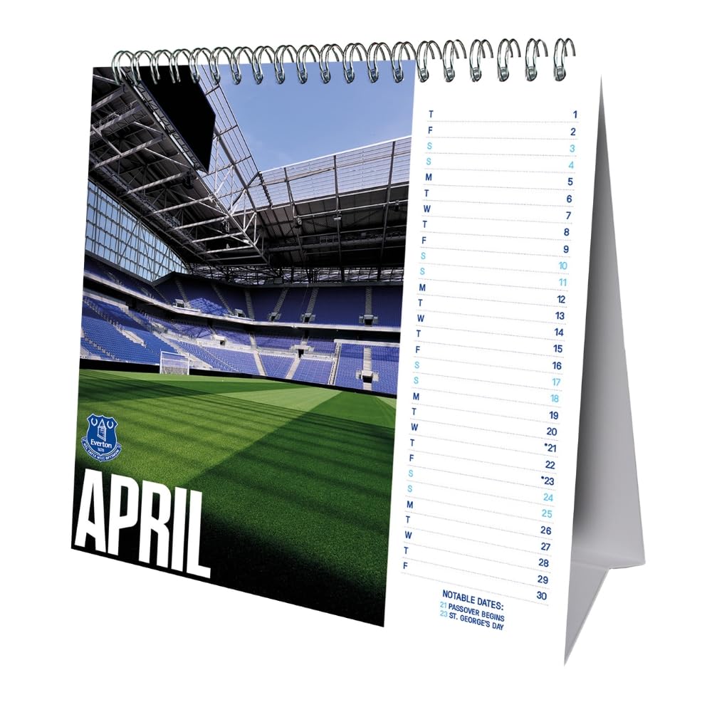 Everton FC Desktop Calendar 2027