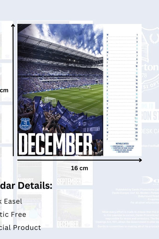 Everton FC Desktop Calendar 2027