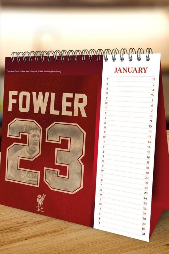 Liverpool FC Desktop Calendar 2027