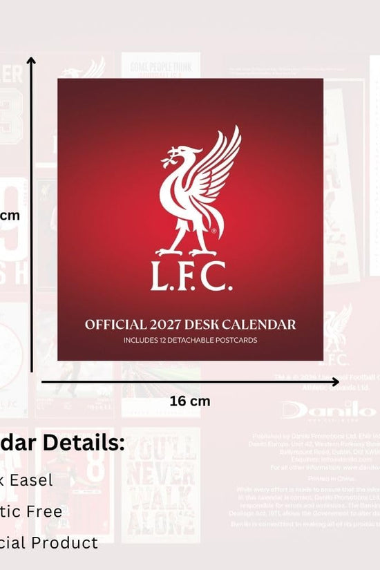 Liverpool FC Desktop Calendar 2027