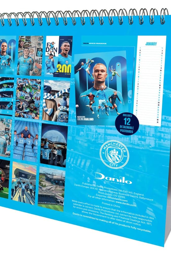 Manchester City FC Desktop Calendar 2027