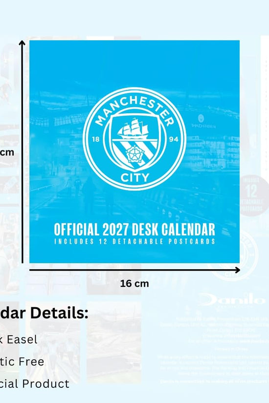 Manchester City FC Desktop Calendar 2027