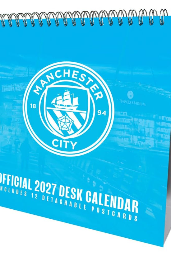 Manchester City FC Desktop Calendar 2027
