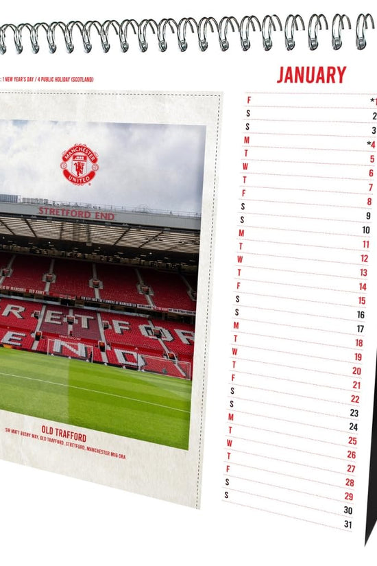 Manchester United FC Desktop Calendar 2027