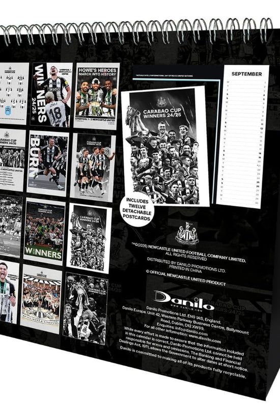 Newcastle United FC Desktop Calendar 2027