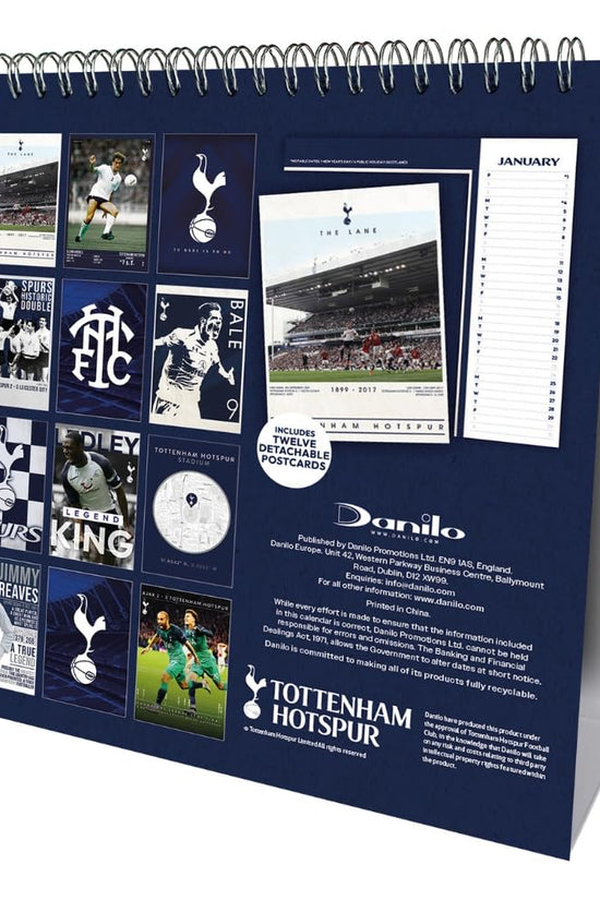 Tottenham Hotspur FC Desktop Calendar 2027