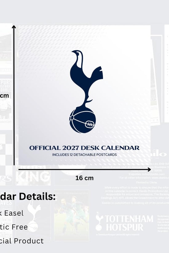 Tottenham Hotspur FC Desktop Calendar 2027