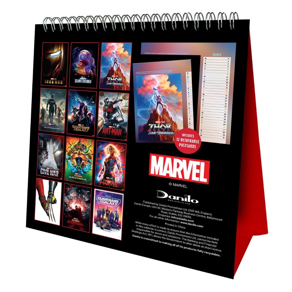 Marvel Desktop Calendar 2027