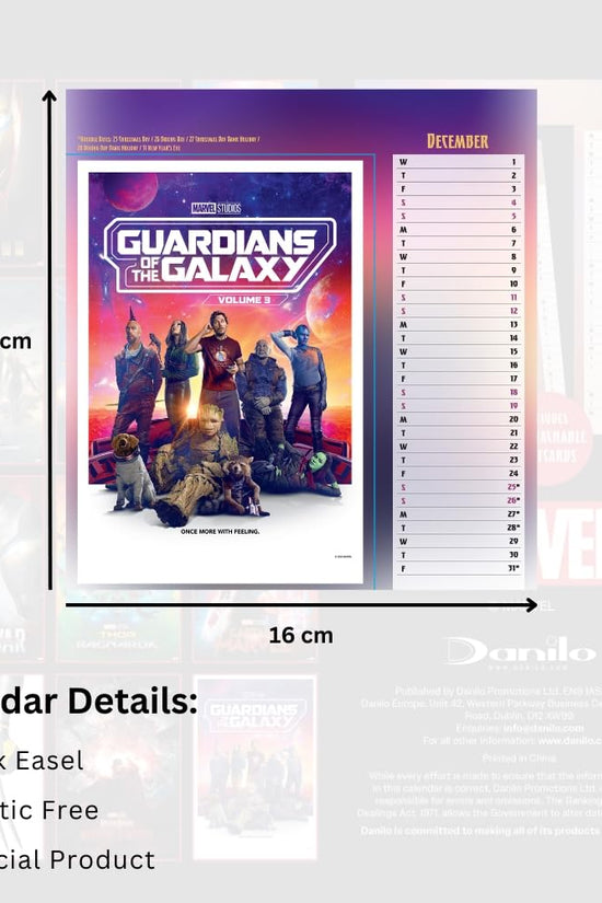 Marvel Desktop Calendar 2027