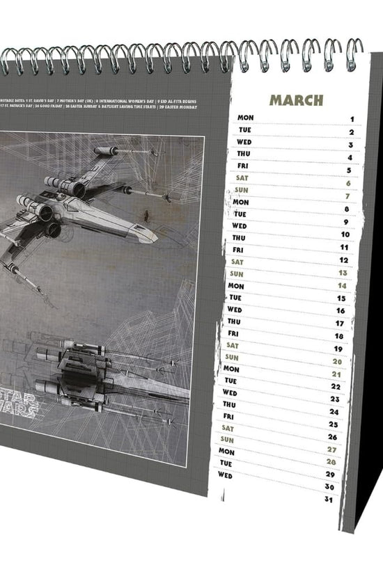 Star Wars Desktop Calendar 2027