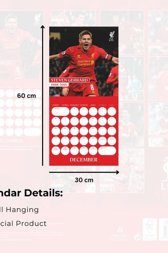 Liverpool FC Legends Square Calendar 2027