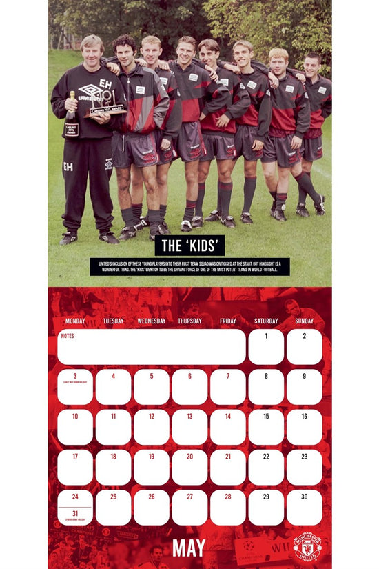 Manchester United FC Legends Square Calendar 2027