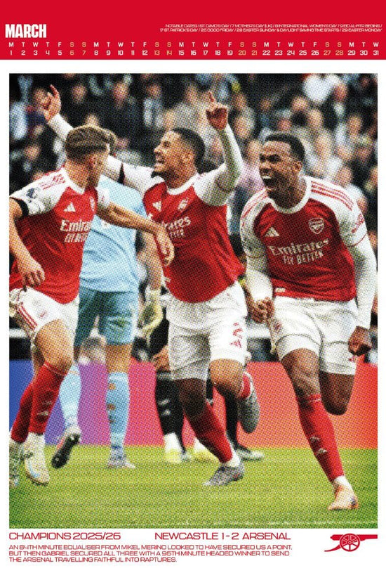 Arsenal FC Deluxe Calendar 2027