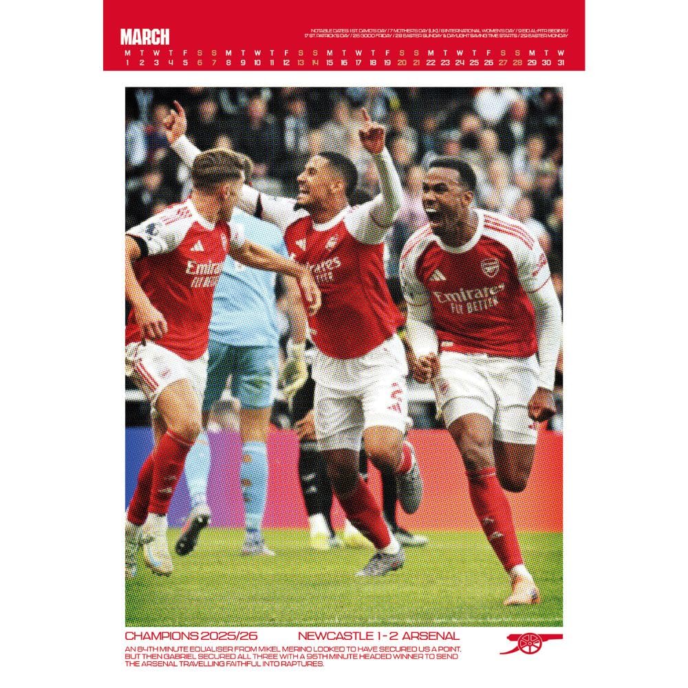 Arsenal FC Deluxe Calendar 2027