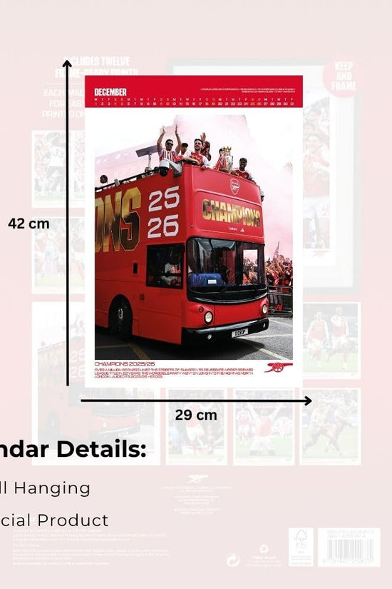 Arsenal FC Deluxe Calendar 2027