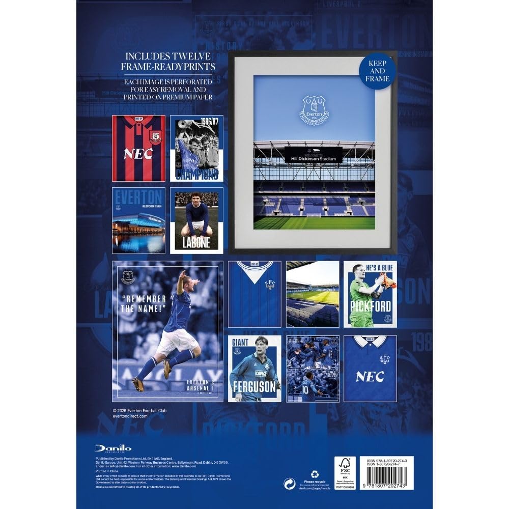 Everton FC Deluxe Calendar 2027