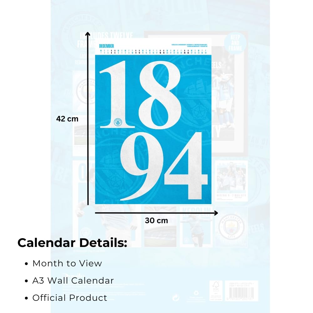 Manchester City FC Deluxe Calendar 2027