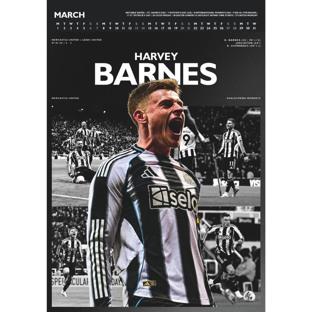 Newcastle United FC Deluxe Calendar 2027