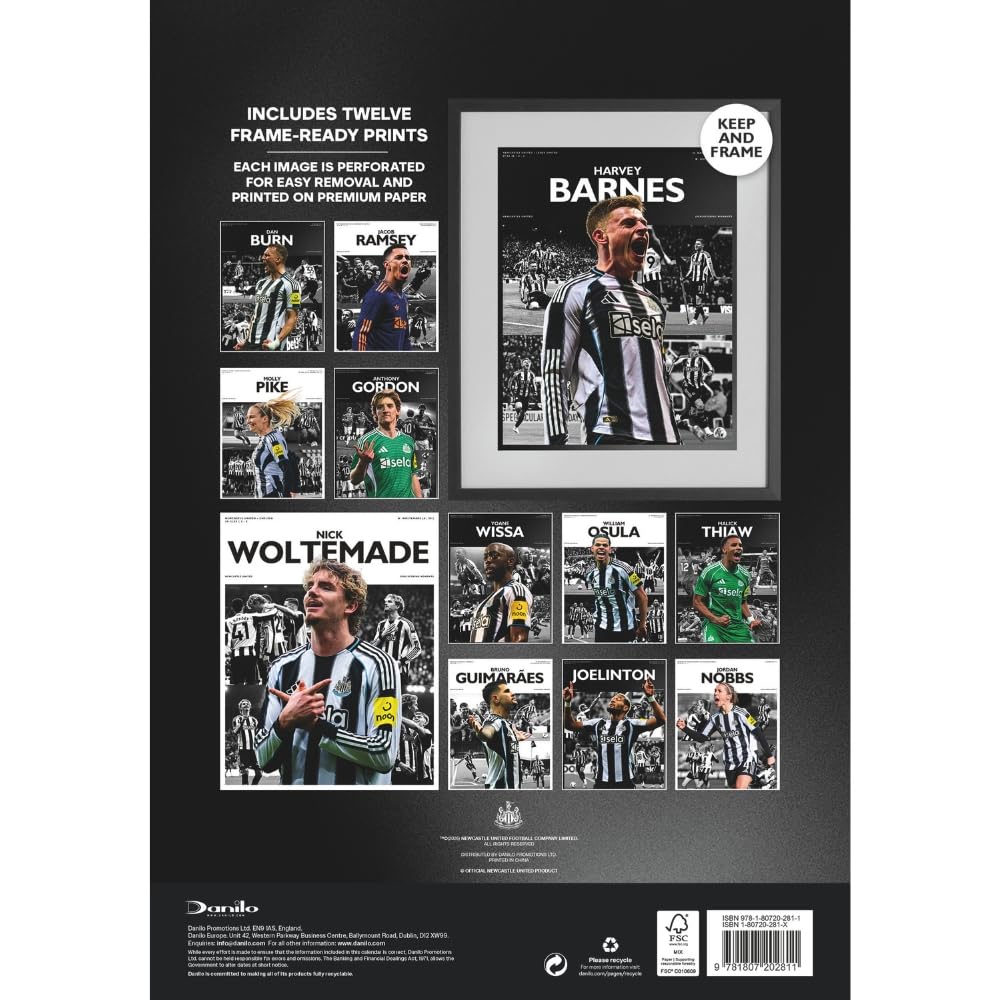 Newcastle United FC Deluxe Calendar 2027