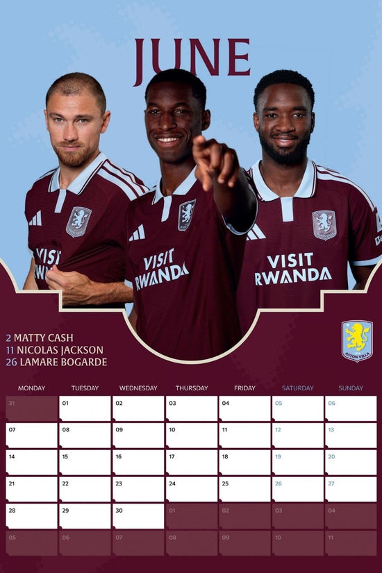 Aston Villa FC A3 Calendar 2027