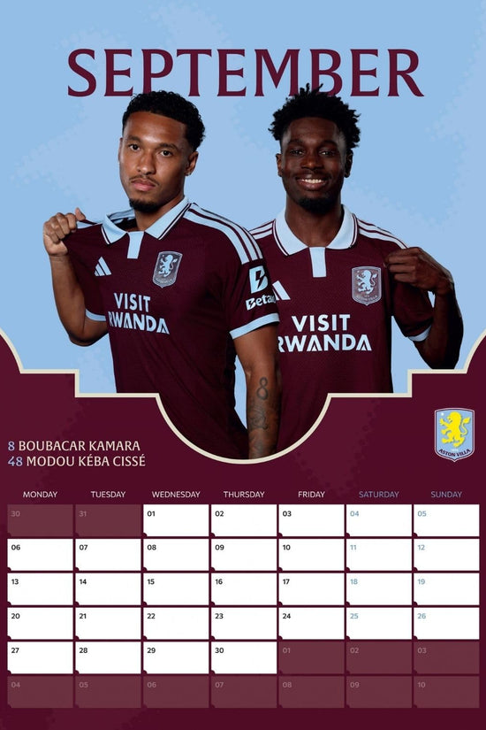 Aston Villa FC A3 Calendar 2027
