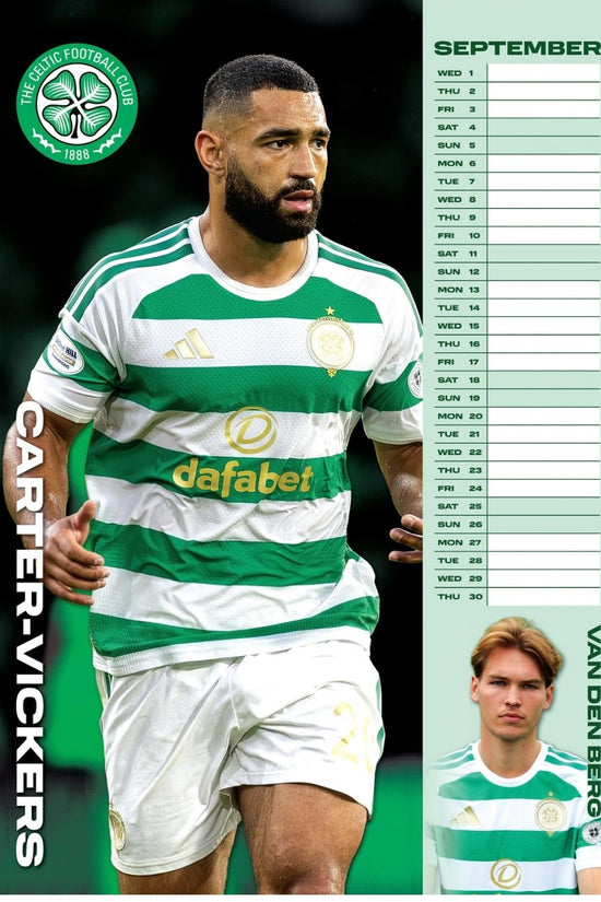 Celtic FC A3 Calendar 2027